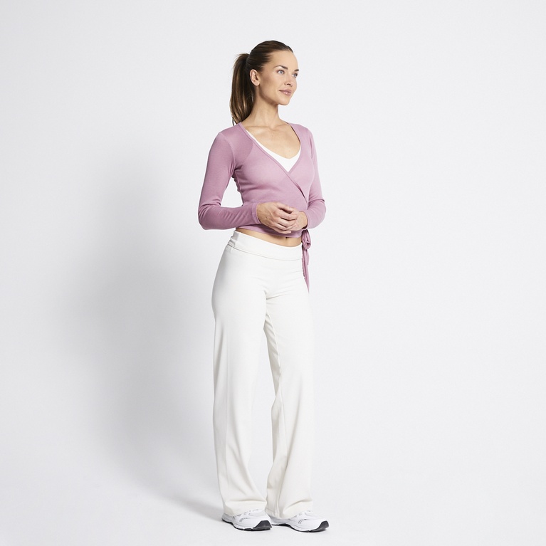 Wrap top "Pilates Top" Heather Pink